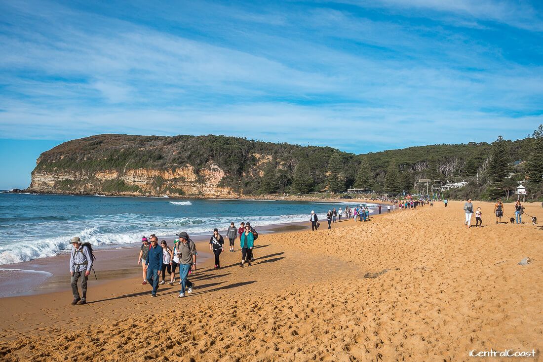 Walking on the beach at Macmasters Beach