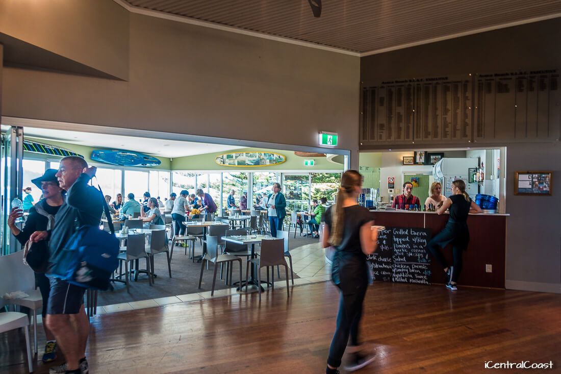 Having lunch at Sunset Bistro, Avoca Beach