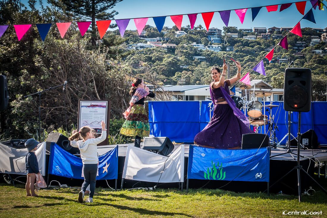 On-stage music performance at Copacabana Beach