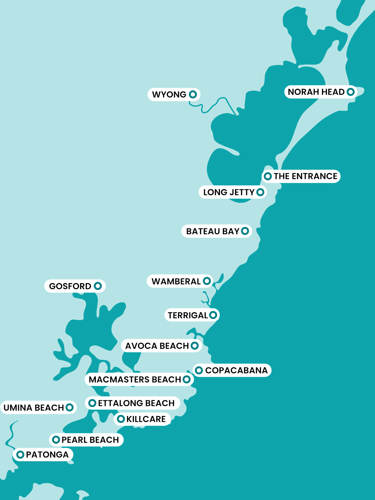 Central Coast Australia Town Guide. Beaches, Attractions, Dining.