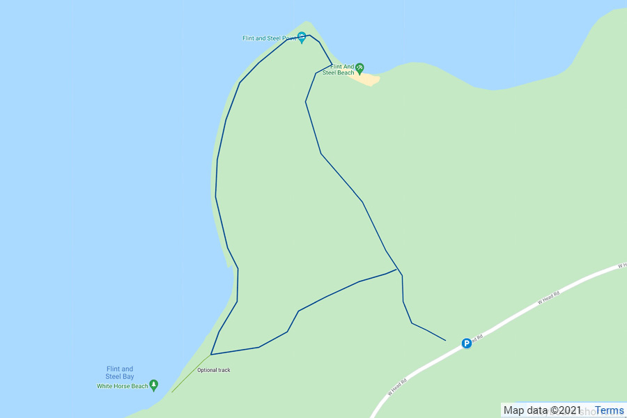 Flint and Steel Beach walking loop