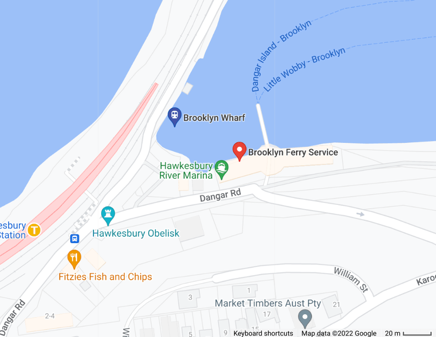 Public Whard, Dangar Road, Brooklyn - Map