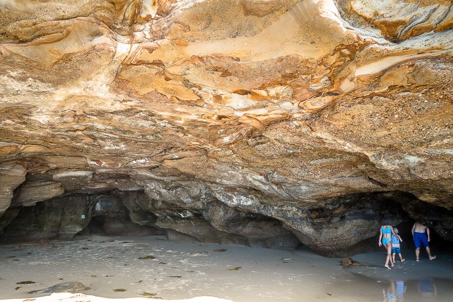 Exploring the caves Exploring the caves