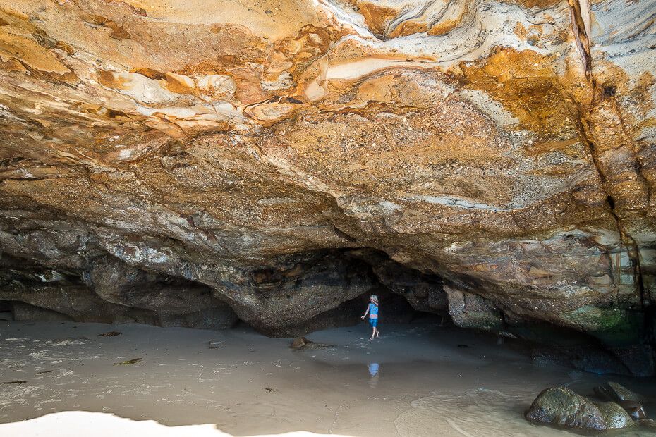 Exploring the caves Exploring the caves