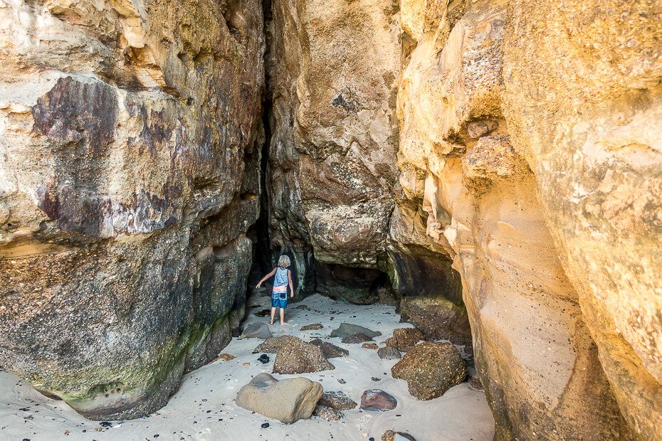 Exploring the caves Exploring the caves