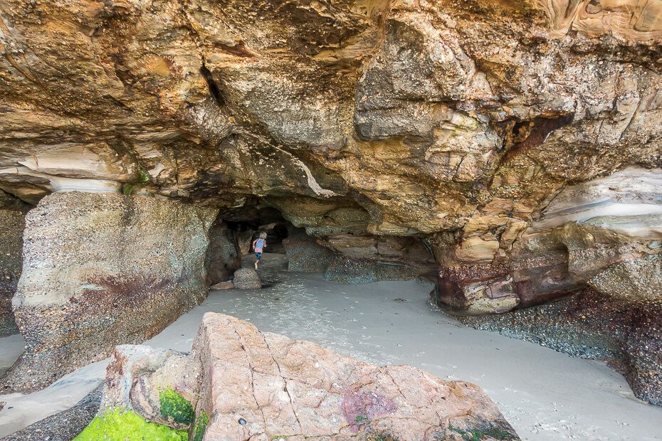 Exploring the caves Exploring the caves