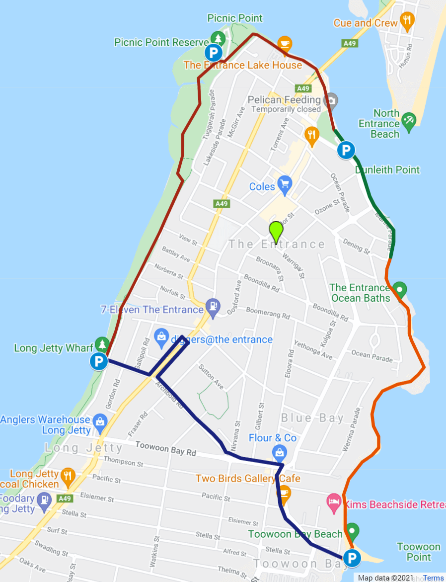 Coast to Lake walk Coast to Lake walk