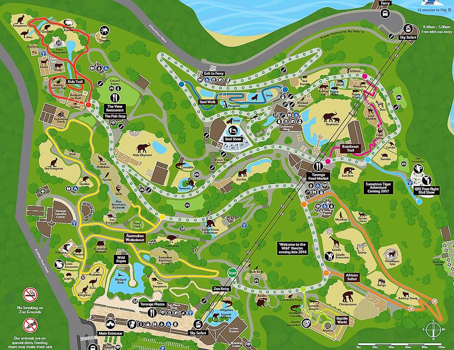 Taronga Zoo Map