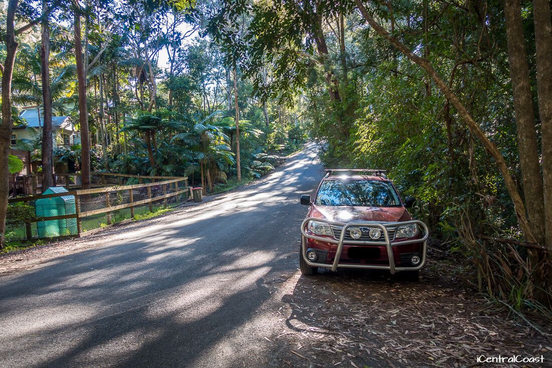 Parking the car on Grahame Dr, Macmasters Beach Parking the car on Grahame Dr, Macmasters Beach
