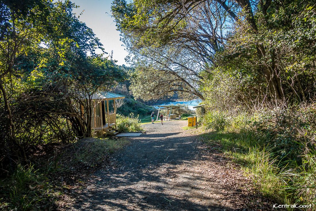 Arriving at the cove Arriving at the cove