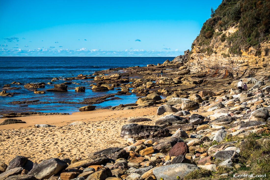 Walking on the rocky shore Walking on the rocky shore