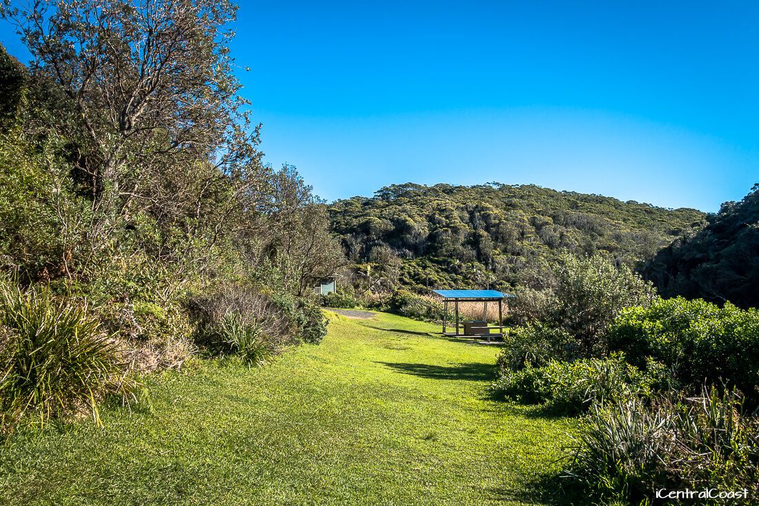 Looking at the barbecue from camping spot number 1 Looking at the barbecue from camping spot number 1