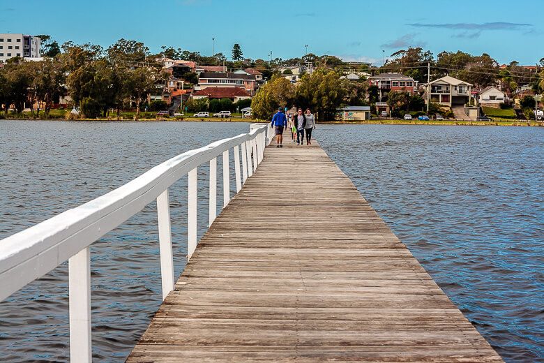 Explore Long Jetty’s attractions with the help of a local: Longest jetty, lakeside cycleway, vintage shops. 