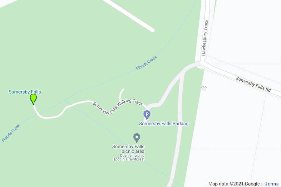 Somersby Falls map