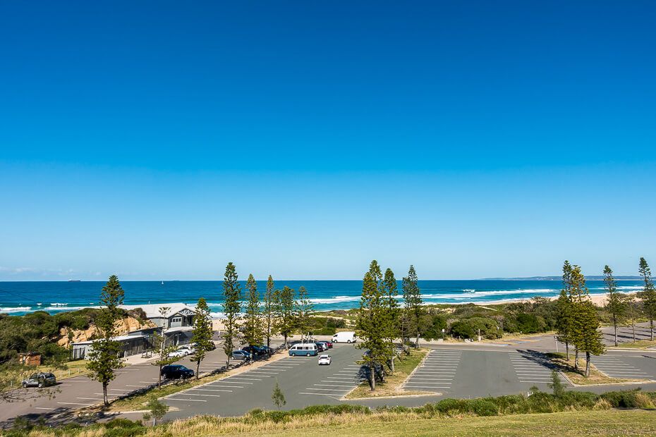 Large carpark at the beach Large carpark at the beach
