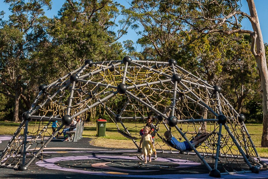 climbing web playground Saltwater Creek Reserve climbing web playground Saltwater Creek Reserve