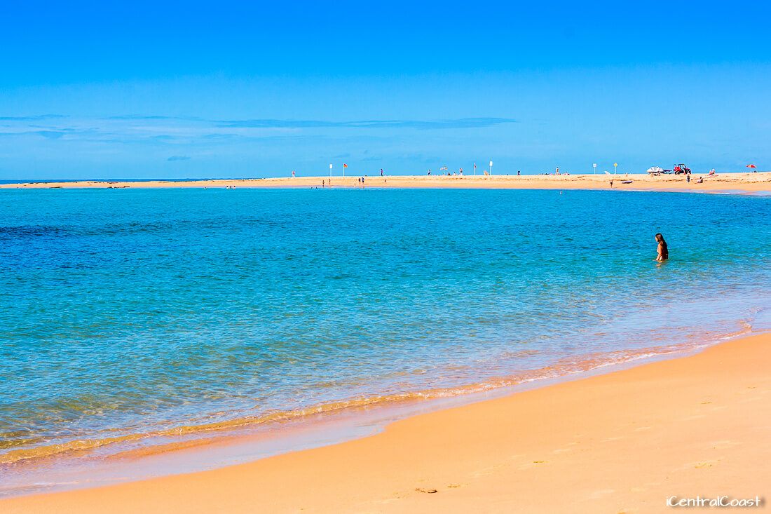 Swimming beside Kims Beachside Retreat